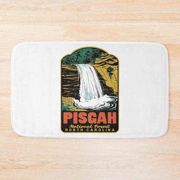 Item preview, Looking Glass Falls Pisgah National Forest Retro Poster designed and sold by HalpinDesign.