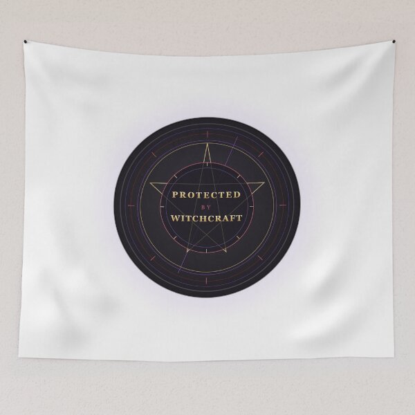 Item preview, Protected by Witchcraft Seal – Distressed Pentacle Protection Sigil Wicca Pagan Occult Design designed and sold by StickerHavenn.