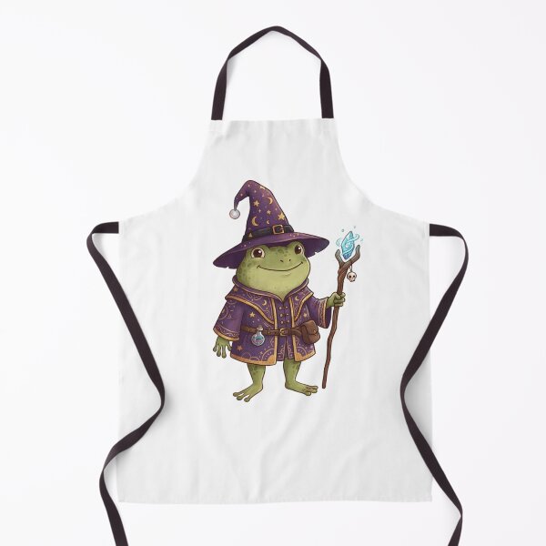 Item preview, Halloween Frog Wizard in Purple Hat and Wand Cute Magic Fantasy designed and sold by SOUFIANE1991.