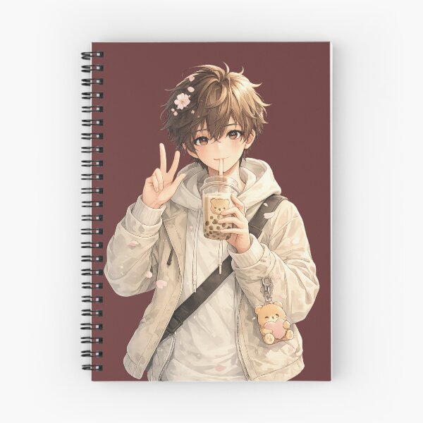 Item preview, Cute Anime Boy Bubble Tea designed and sold by Apexcart.