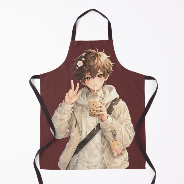 Item preview, Cute Anime Boy Bubble Tea designed and sold by Apexcart.