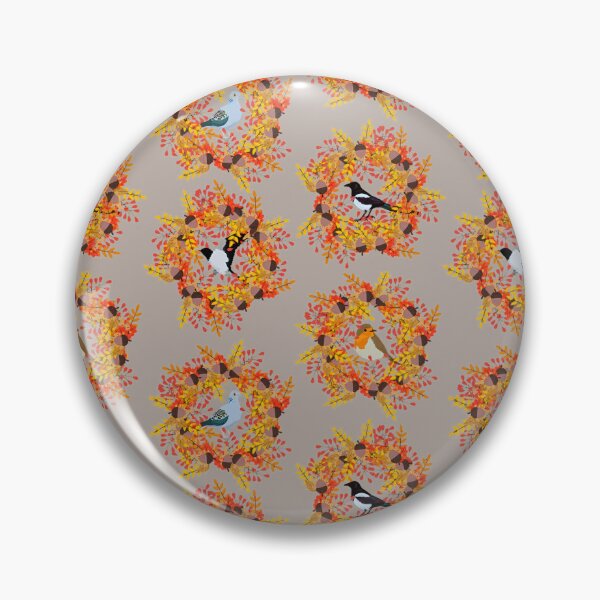 Item preview, Autumn Birds and Leaf Wreath Pattern designed and sold by Vac1.