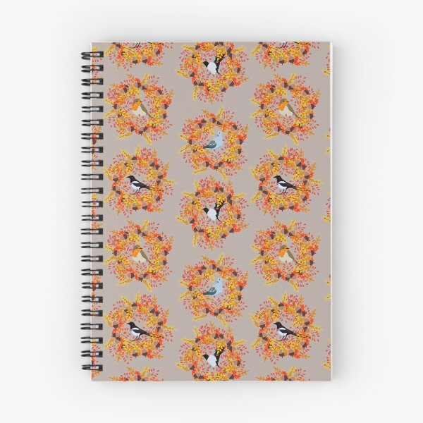 Item preview, Autumn Birds and Leaf Wreath Pattern designed and sold by Vac1.