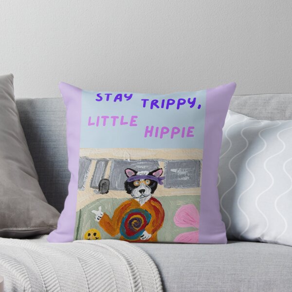 Item preview, Stay Trippy, Little Hippie Tuxedo Cat designed and sold by Squirreldumplings.