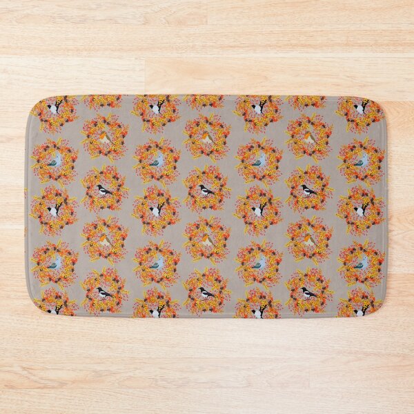 Item preview, Autumn Birds and Leaf Wreath Pattern designed and sold by Vac1.