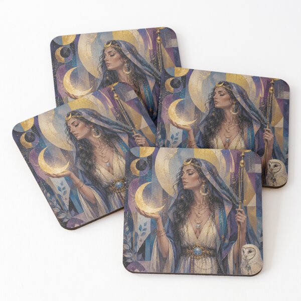 Item preview, The priestesses of the moon painting. designed and sold by GalleryKauffeld.