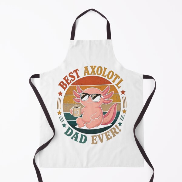 Item preview, Best Axolotl Dad Ever Retro Sunset Father's Day designed and sold by Uniqueauraaprints.