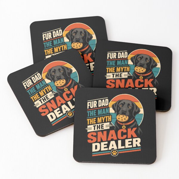 Item preview, Fur Dad The Man The Myth The Snack Dealer Dog designed and sold by SoyLamderma.