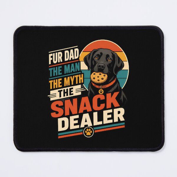 Item preview, Fur Dad The Man The Myth The Snack Dealer Dog designed and sold by SoyLamderma.