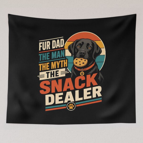 Item preview, Fur Dad The Man The Myth The Snack Dealer Dog designed and sold by SoyLamderma.