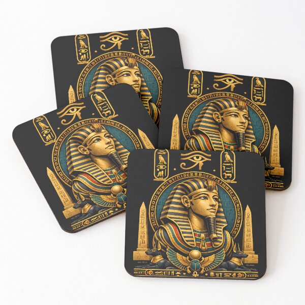 Item preview, Egyptian Pharaoh Ancient Egypt | Anubis Eye of Horus Hieroglyphic Art designed and sold by SamiOmar94.