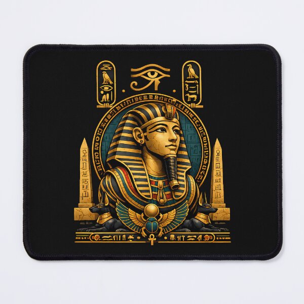 Item preview, Egyptian Pharaoh Ancient Egypt | Anubis Eye of Horus Hieroglyphic Art designed and sold by SamiOmar94.