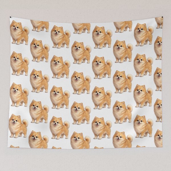 Item preview, Cute Pomeranian Puppy Illustration  designed and sold by BackgroundND.