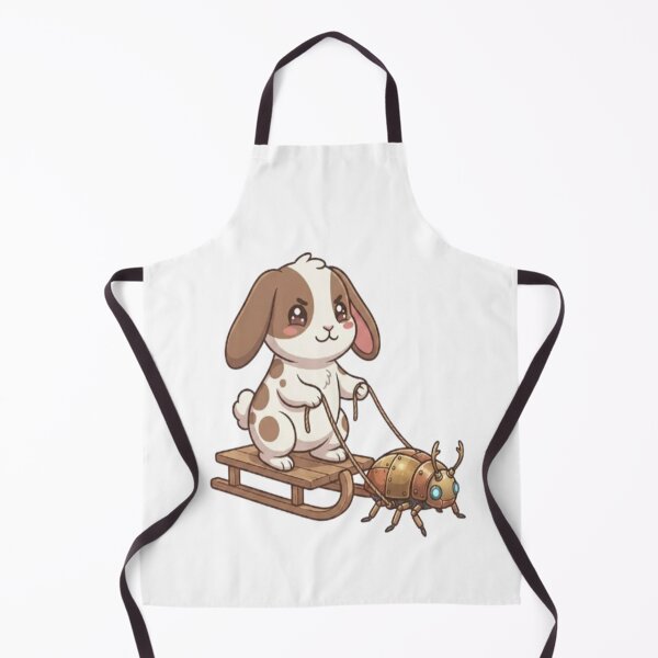 Item preview, Cute Bunny Riding Beetle Sled designed and sold by Ella_Sketch.