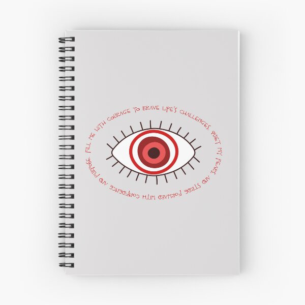 Item preview, Evil Eye Mantra for Courage - Red Eye designed and sold by TheThankfulTyne.