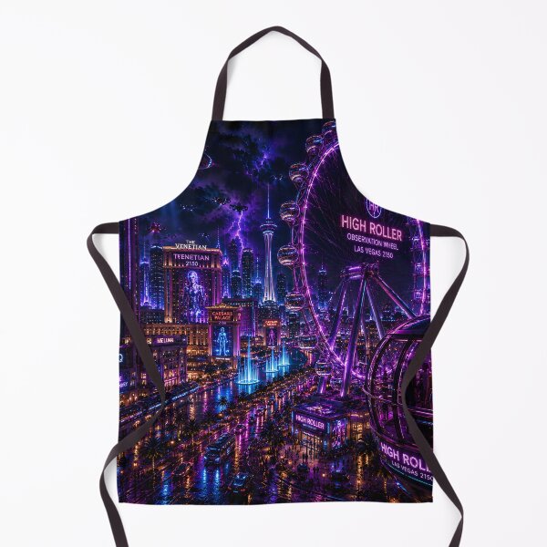 Item preview, Las Vegas 2150 Cyberpunk | Neon Atlas | Futuristic Neon Wall Art | Sci-Fi Cityscape designed and sold by NSAstore.