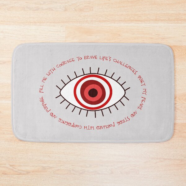 Item preview, Evil Eye Mantra for Courage - Red Eye designed and sold by TheThankfulTyne.