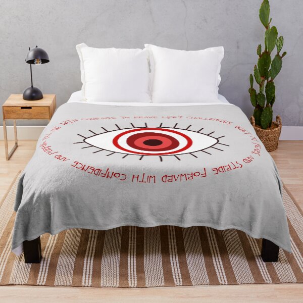 Item preview, Evil Eye Mantra for Courage - Red Eye designed and sold by TheThankfulTyne.
