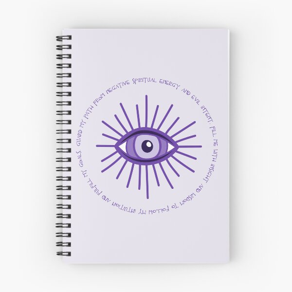 Item preview, Evil Eye Mantra for Wisdom and Intuition - Purple Eye designed and sold by TheThankfulTyne.