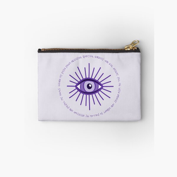 Item preview, Evil Eye Mantra for Wisdom and Intuition - Purple Eye designed and sold by TheThankfulTyne.
