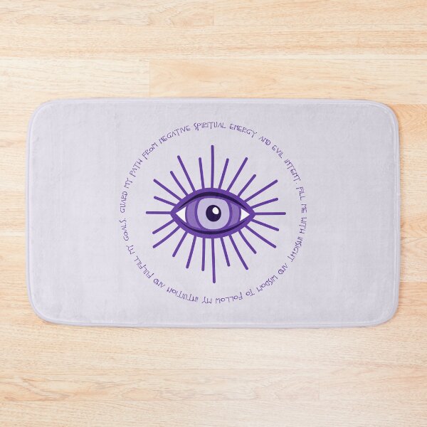 Item preview, Evil Eye Mantra for Wisdom and Intuition - Purple Eye designed and sold by TheThankfulTyne.