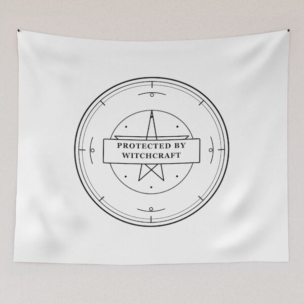 Item preview, Protected by Witchcraft Seal – Vintage Pentacle Protection Sigil Wicca Pagan Design designed and sold by StickerHavenn.