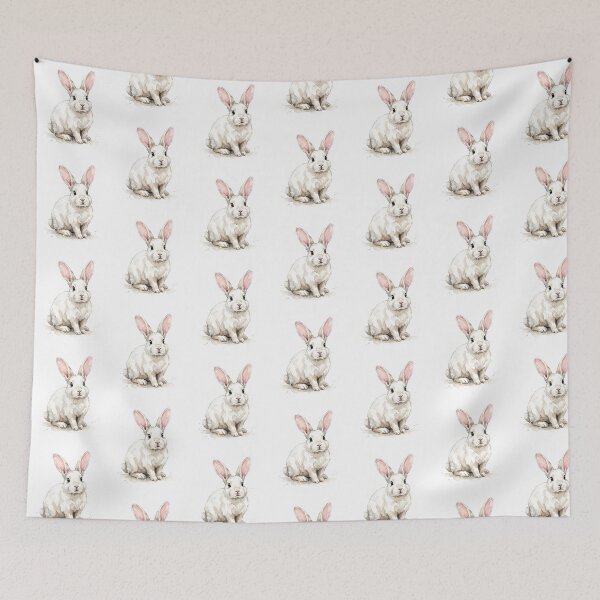 Item preview, Fluffy White Bunny designed and sold by Roy & Tiffany.