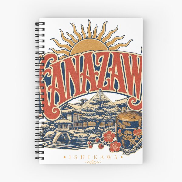 Item preview, Kanazawa Japan Vintage Hand Lettered Travel Emblem designed and sold by VisualArtsOasis.