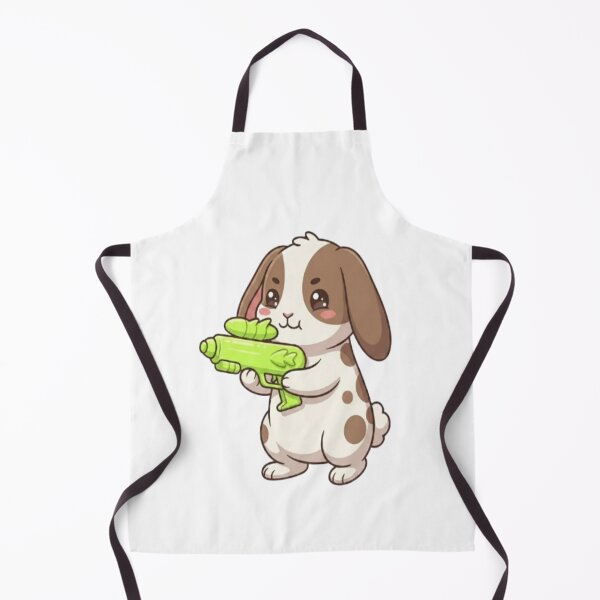Item preview, Cute Bunny Holding Water Gun designed and sold by Ella_Sketch.