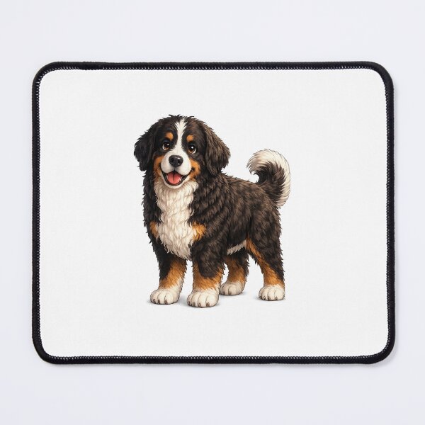 Item preview, Cute Bernese Mountain Dog Puppy Illustration designed and sold by BackgroundND.