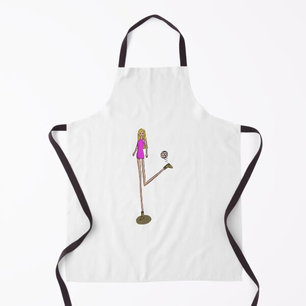 Item preview, Long Legged Barbie playing football designed and sold by SombreroDoodles.