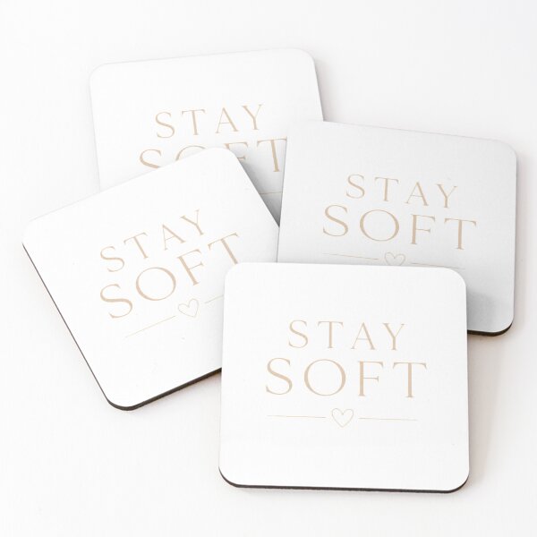 Item preview, Stay Soft | Minimalist Typography Heart Design designed and sold by CalmMandala.