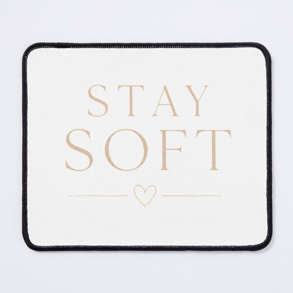Item preview, Stay Soft | Minimalist Typography Heart Design designed and sold by CalmMandala.