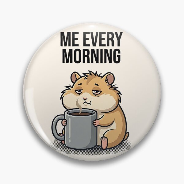 Item preview, Funny Squirrel Me Every Morning Shirt – Tired Coffee Squirrel Meme T-Shirt for Introverts designed and sold by ZyxDes.