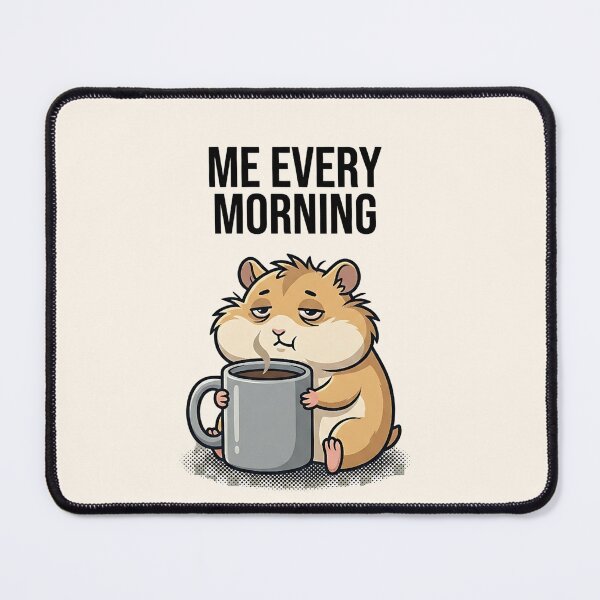 Item preview, Funny Squirrel Me Every Morning Shirt – Tired Coffee Squirrel Meme T-Shirt for Introverts designed and sold by ZyxDes.
