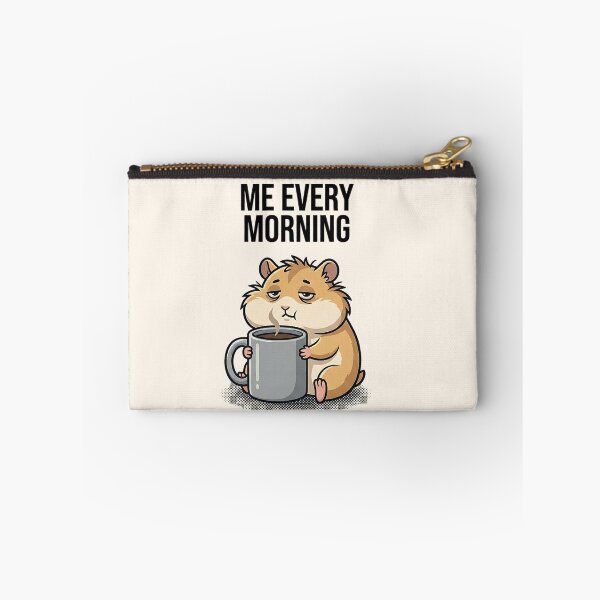 Item preview, Funny Squirrel Me Every Morning Shirt – Tired Coffee Squirrel Meme T-Shirt for Introverts designed and sold by ZyxDes.