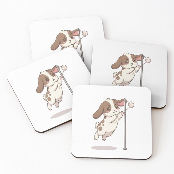 Item preview, Cute Bunny Playing Tetherball Game designed and sold by Ella_Sketch.