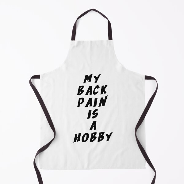 Item preview, Text Typography My back pain is a hobby Aging Humor designed and sold by TypeboldStudio.