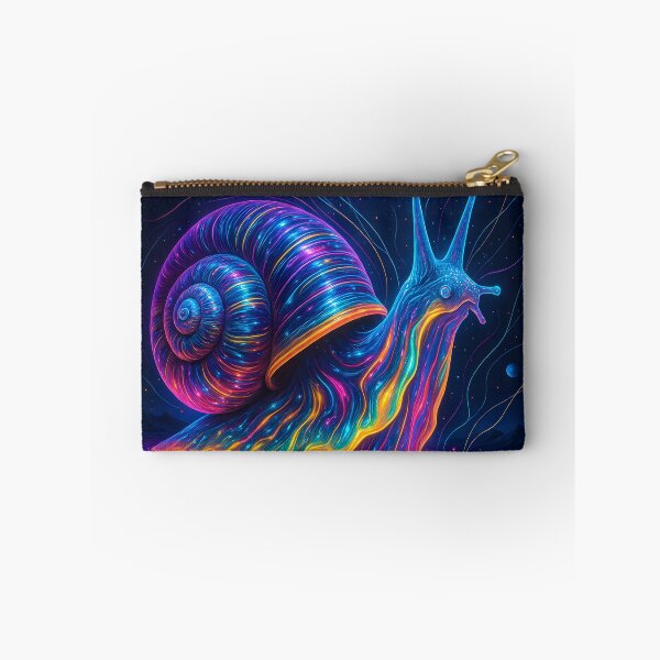 Item preview, Cosmic Neon Snail Leaving a Rainbow Trail designed and sold by OneStepFromArt.