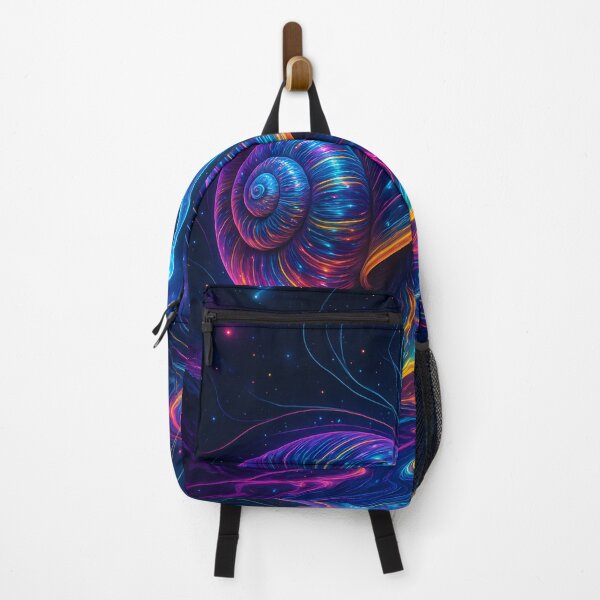 Item preview, Cosmic Neon Snail Leaving a Rainbow Trail designed and sold by OneStepFromArt.