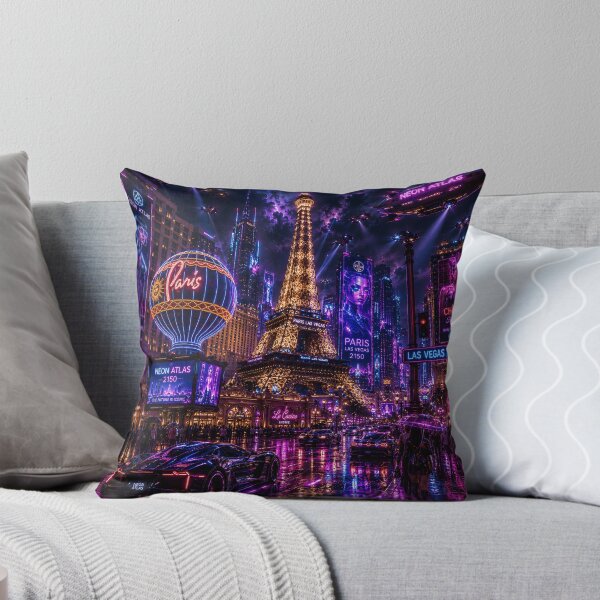 Item preview, Las Vegas 2150 Cyberpunk | Neon Atlas | Futuristic Neon Wall Art | Sci-Fi Cityscape designed and sold by NSAstore.
