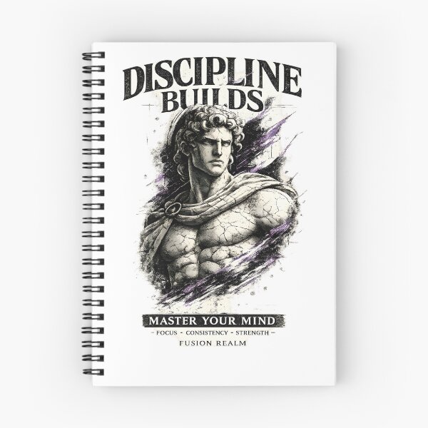 Item preview, Discipline Builds – Master Your Mind | Stoic Warrior Motivation Design designed and sold by FusionRealm.