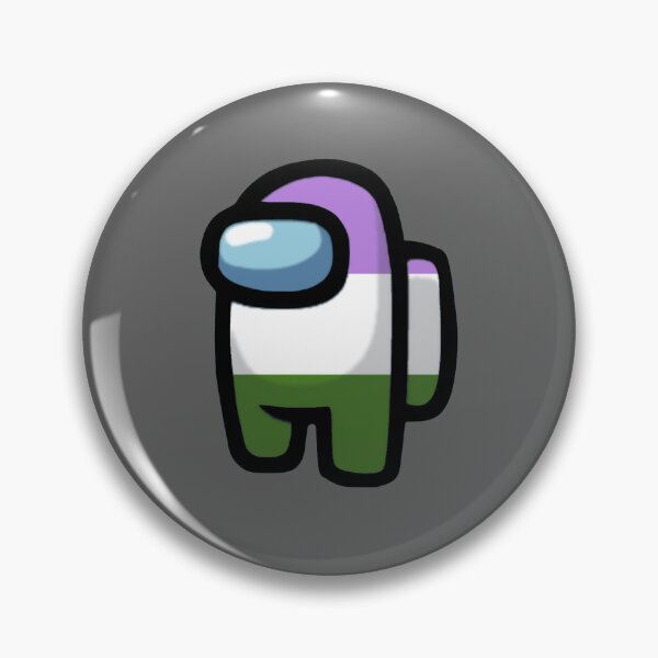 Item preview, among us crewmate - genderqueer pride designed and sold by noob publishing.