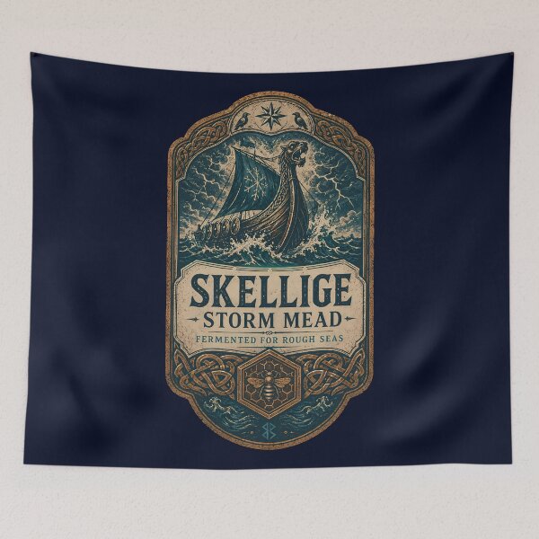 Item preview, Skellige Storm Mead Vintage Label designed and sold by agearb.