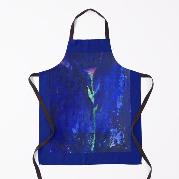 Item preview, Electric Blue Flower Abstract Mixed Media Canvas designed and sold by Gela Mikava.