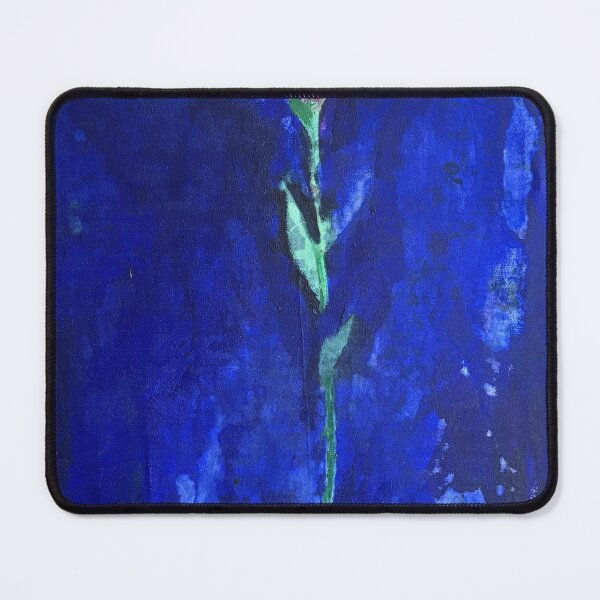 Item preview, Electric Blue Flower Abstract Mixed Media Canvas designed and sold by Gela Mikava.