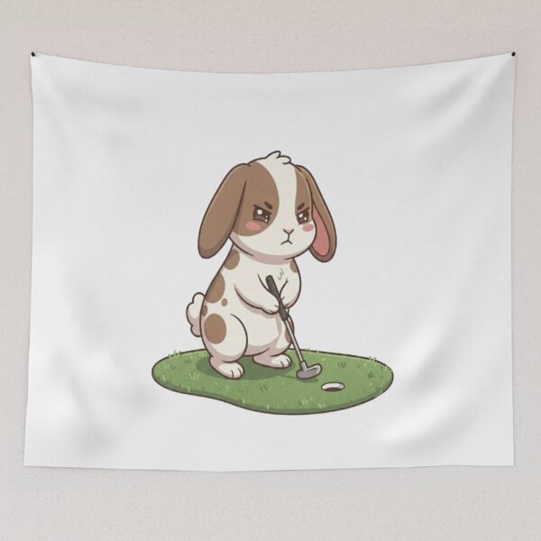 Item preview, Cute Bunny Putting On Green designed and sold by Ella_Sketch.