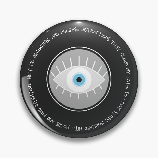 Item preview, Evil Eye Mantra for Clarity - White Eye designed and sold by TheThankfulTyne.