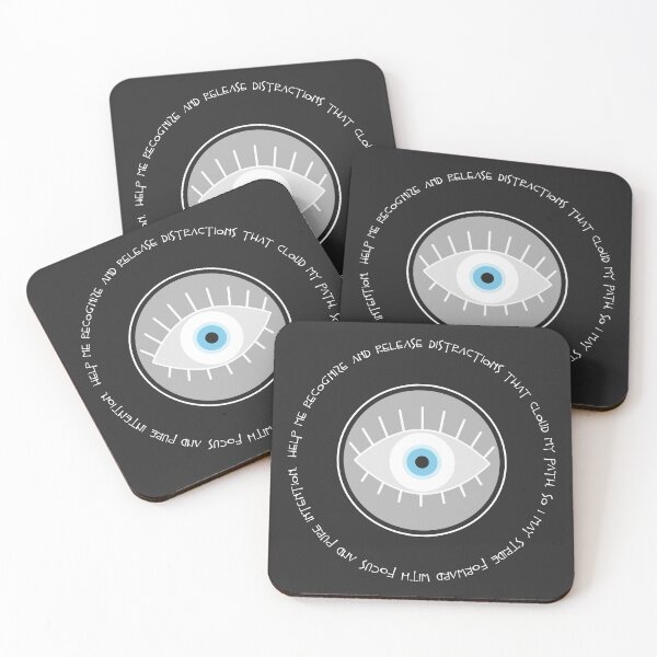 Item preview, Evil Eye Mantra for Clarity - White Eye designed and sold by TheThankfulTyne.