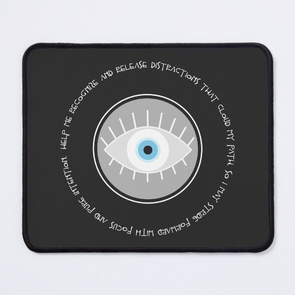 Item preview, Evil Eye Mantra for Clarity - White Eye designed and sold by TheThankfulTyne.